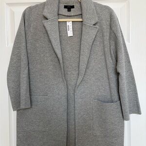 J. Crew Heather Gray Knit Blazer